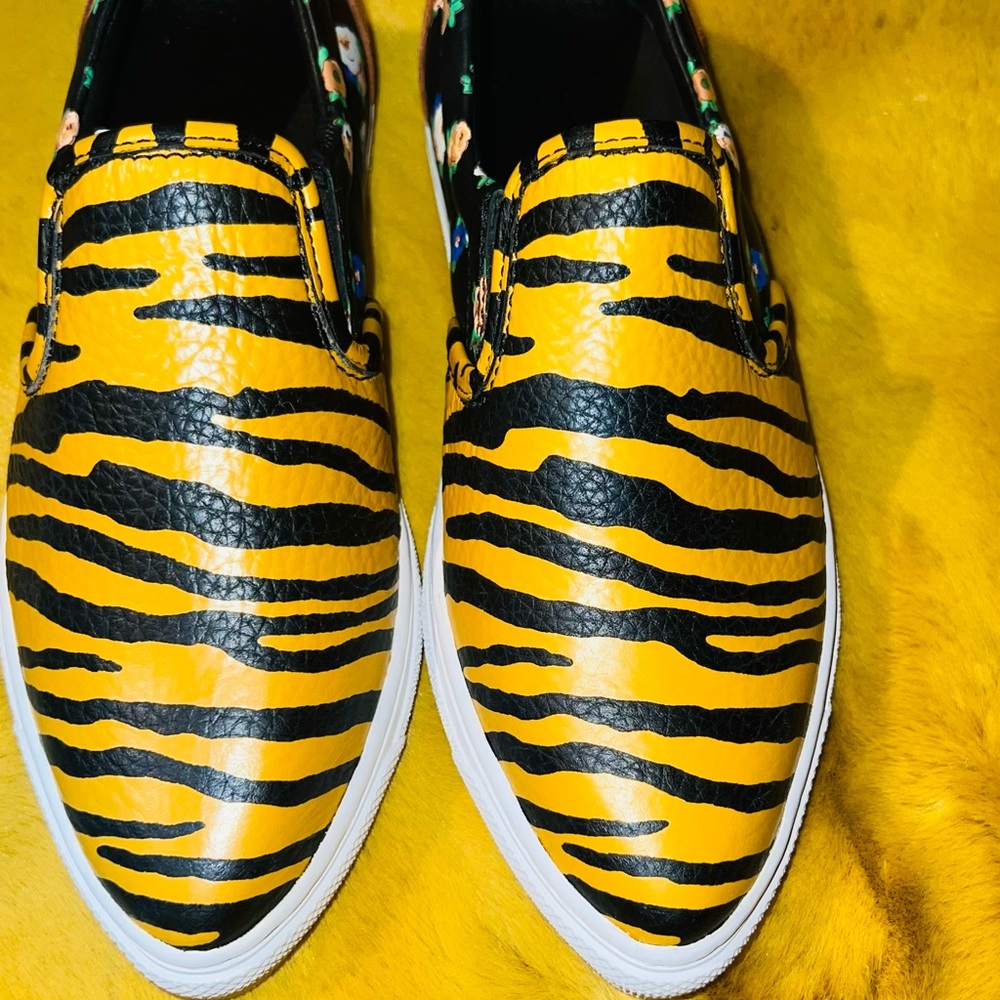‼️‼️‼️SOLD‼️‼️COACH ZEBRA PRINT LEATHER LOAFERS